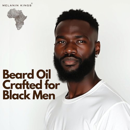 Melanin Kings Beard Oil for Black Men - 100% Natural Formula with Ancient African Ingredients - 2fl. Oz. | Kenyan Sandalwood Scent