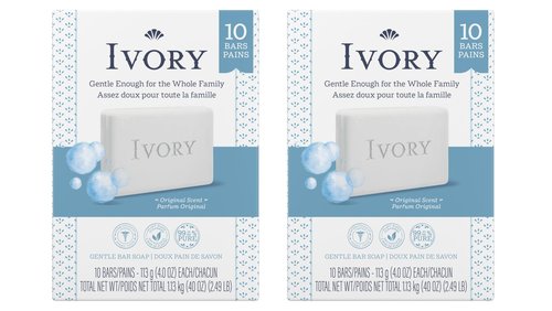 Ivory Clean Original Bar Soap, 4 Ounce, 10 Count (Pack of 2) Total 20 Bars
