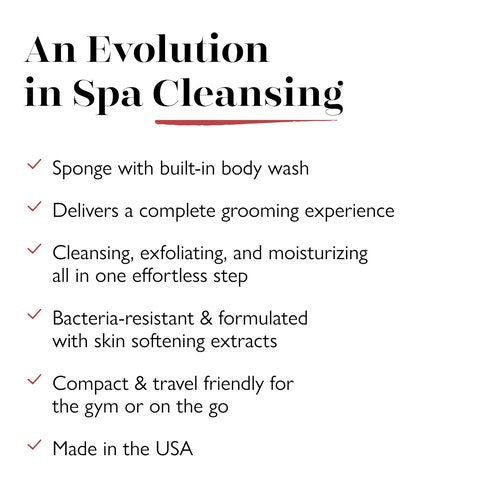 Spongelle Men's Essentials Lemongrass Body Buffer | Bath & Shower Loofah for Men | Cleanse, Exfoliate, and Nourish in one easy step | Cruelty-Free, Vegan, Dermatologist-Tested, Made in USA