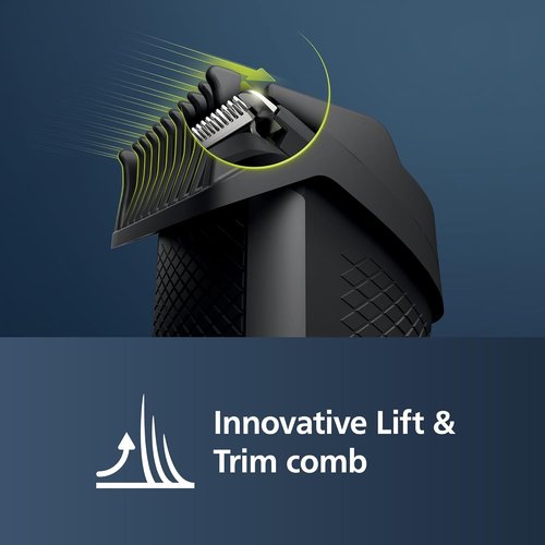 Philips Beard Trimmer 3000 Series - Lift & Trim Technology for Effortless Grooming | Model BT3206/14