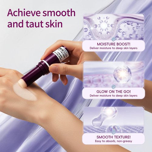 Cementerre Calcium Multi Balm Stick, Korean Calcium Volume Multi Balm, Collagen Moisturing Stick, Anti-aging, Wrinkles, Sagging, Hydrating, Firming Skin, Suitable for Eyes, Face & Neck-Rose red