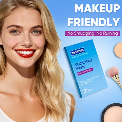 KINESHINE 150P High-Performance Oil Absorbing Sheets for Face - Makeup Friendly Blotting Papers for Oily Skin - Oil Blotting Sheets for Face