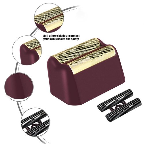 3 Pack Professional 5 Star Series Finale Shaver Replacement Foil and Cutter Bar Assembly Compatible With Wahl Shaver Foil 7031-100, 7043-100 Super Close Shaving Replacement Heads， (Black)