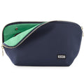KUSSHI Washable Travel Makeup & Cosmetic Bag - Brush Organizer Sold Separately (Signature, Navy/Mint)