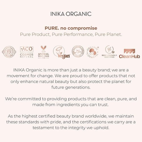 INIKA Organic BB Cream Foundation - Vegan Hydrating Makeup with Prickly Pear & Jojoba Oil - Lightweight Glow, Beige, 1 fl oz