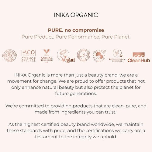 INIKA Organic Tinted Lip Oil | Bakuchiol, Squalane + Collagen in a Glossy Wash of Color. Luxuriously Smoothing & Hydrating Lipgloss. Natural, Vegan. 0.16 Fl oz (Mulberry)
