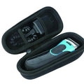 Khanka Hard Travel Case Replacement for 3/5/7/9 5018s 3010 340S-4 3050 390CC-4 380S-4 3040 Electric Foil Shaver Men's Razor, Case Only (Black)