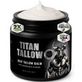 Beef Tallow for Skin, Face & Body Balm with Magnesium for Sleep, Leg Cramps & Pain, Muscle Relaxation, Moisturizing Topical Cream - Organic Grass-Fed & Grass-Finished Tallow, Manuka Honey Lotion