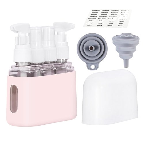 Bpluma Travel Bottles - Leak Proof Toiletry Containers | TSA Approved Kits with Labels