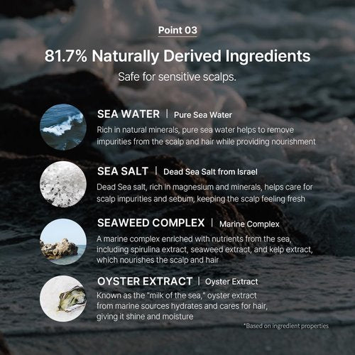 GROWUS Sea Salt Clarifying Shampoo - Detox Oily Scalp & Remove Build-Up | 16.9 fl. oz.