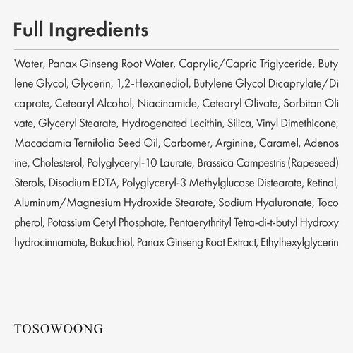 TOSOWOONG Ginseng Plus Retinal Eye Serum with Retinal Niacinamide Bakuchiol Correction for Puffy Eye Bags Fine Lines Dark Circles Wrinkles, Korean Skin Care, 30ml, 1.01 fl.oz.