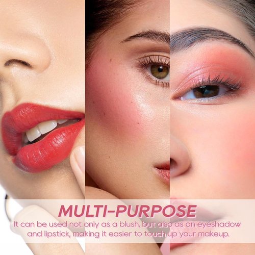 KYDA Liquid Blush - High Pigment Matte Tinted Cream for Cheeks | Long-Lasting Dewy Finish in Nude Pink