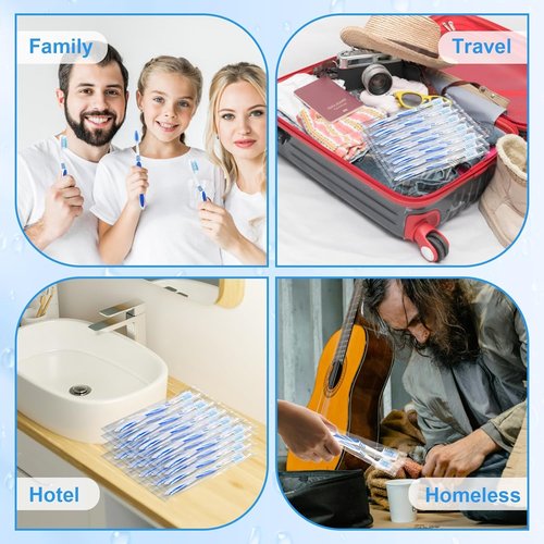 Codweny Bulk Toothbrushes 30 Pack Colorful Individually Wrapped Disposable Soft Large Brush Head Ergonomics Handle Oral Set for Adults Kids Travel Hotel OCC Airbnb Dentist (30)
