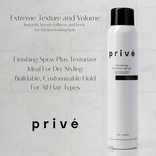 Privé Finishing Texture Spray - Lightweight, Flexible Hold for All Hair Types | Buildable Volume (6.1 oz)