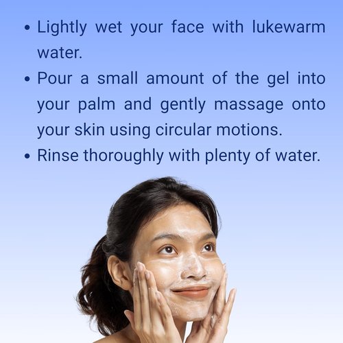 Purifying Face Cleansing Gel - Vitamin C & Aloe Vera Daily Foaming Wash | Soap-Free, Oil Control, 13.52 oz