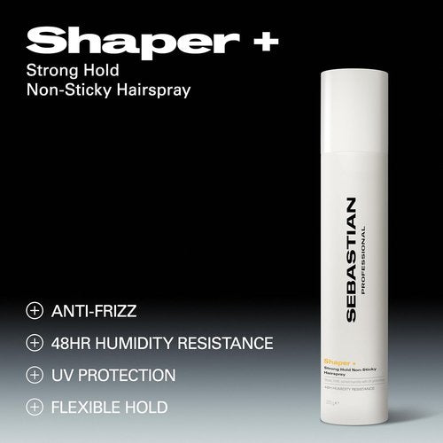 Sebastian Grunge Waves Cocktail Set - Thermal Protection & Shimmer Spray 5.07 fl oz | Extra Hold Hairspray 10.6 oz