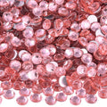 Blinginbox 288 Pieces SS30/6.4-6.6mm Flat Back Crystal Rhinestones Round Gems for Nail ArtPeach Pink