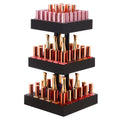 Homde Nail Polish Organizer for 86-123 Bottles, 360 Rotating Nail Polish Rack Holder, Display Storage Shelf for Fingernail Stand and Essential Oil, Gifts for Women Girls- Bamboo,Black