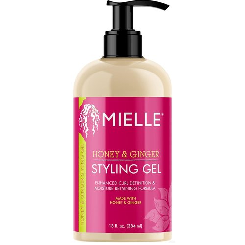 Mielle Organics Honey & Ginger Hair Gel - Enhance Curl Definition & Reduce Frizz - Nourishing Aloe & Babassu Oil (13 Fl Oz)