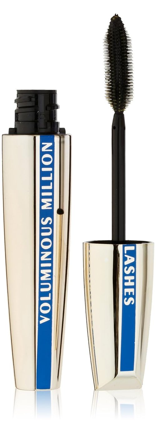 L’Oreal Paris Voluminous Million Lashes Mascara - Waterproof, Collagen-Infused, Black, 0.32 Fl Oz.