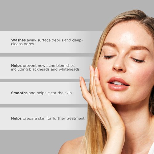 Glytone Acne Clearing Cleanser - 2% Salicylic Acid Face Wash for Oily Skin - 6.7 fl oz