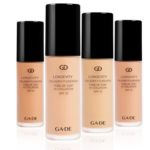 GA-DE Longevity Collagen Foundation 503 - SPF Face Makeup - Hydrates Skin and Improves Elasticity - Full Coverage and Matte Finish - 1 oz