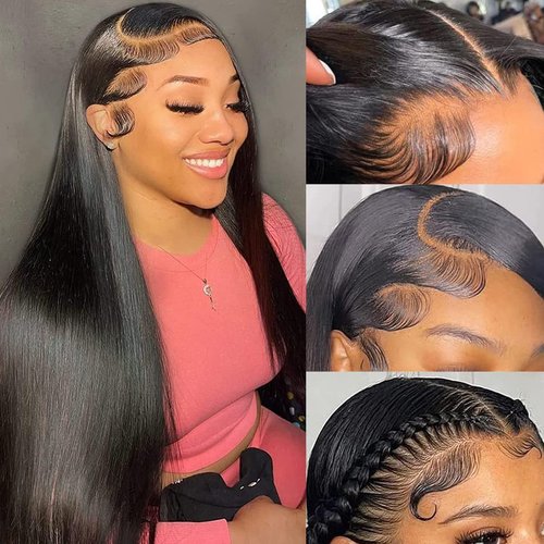 5x5 Closure Straight Hd Lace Closure Brazilian Virgin Human Hair Pre Plucked with Baby Hair Natural Hairline Black Color 18 Inch
