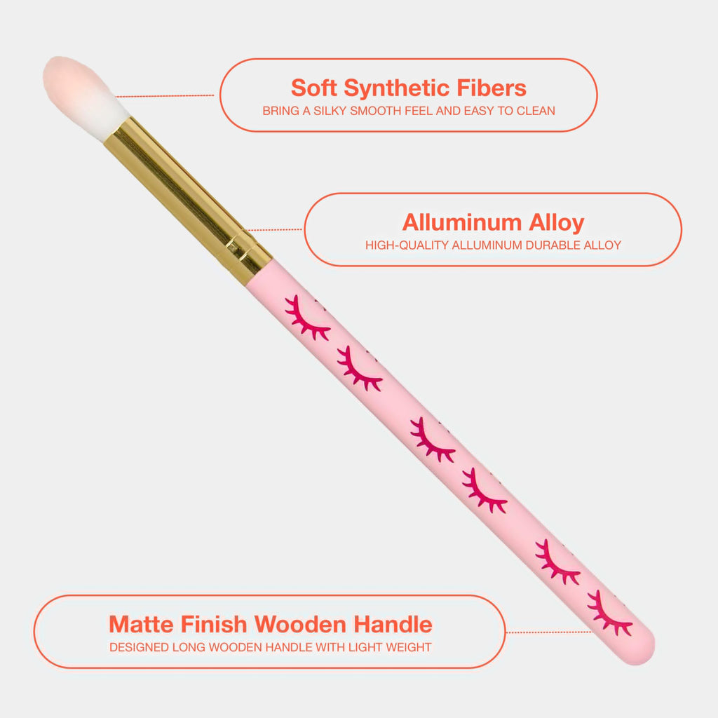 CURACORO Lash Shampoo Brushes Set, Eyelash Cleansing Brush For Cleansing Eyelash Extension, Soft and Comfortable Facial Makeup Remover Tools (Pink, Pack of 10)