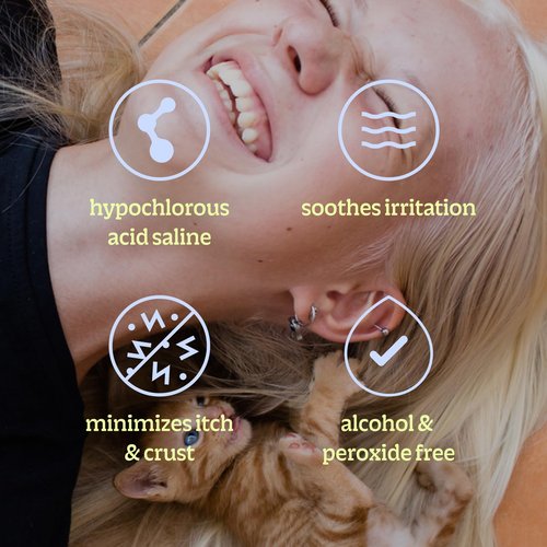 BRIOTECH Pierce Spray, Hypochlorous Acid, Gentle Piercing Aftercare, Calm Redness & Itch, Reduce Bumps, HOCl Saline Spray, Contact Free, No Rinse, Alcohol Free, 4 fl oz (2 Pack)