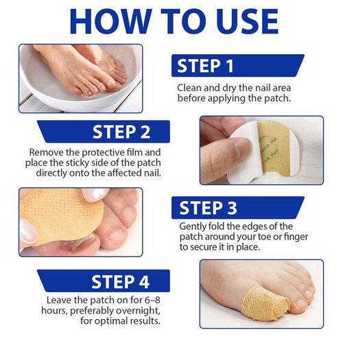 Toenail Treatment Extra Strength - 32 Pcs Nighttime Nail Patches, Overnight Toe Nail Treatments for Damaged Nails Foot Nails Repair and Care, 8-Hour Restores Healthy Appearance (2PCS)