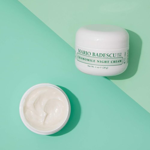 Mario Badescu Chamomile Night Cream - Anti-Aging Face Cream with Vitamin A Oil for Sensitive Skin | 1 Oz