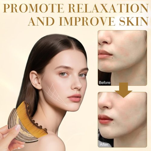 Rose Romee 2 PCS Lymphatic Contour Face Brush, Lymphatic Face Brush Anti-Puffiness, Detox & Lift, Lymphatic Brush, Facial Brush Ergonomically Designed to Fit The Skin Precisely and Relieve Fatigue