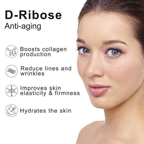 Ribose Cream - Anti-Aging Moisturizer with D-Ribose & Coconut Oil | Reduces Wrinkles, 2.5 oz