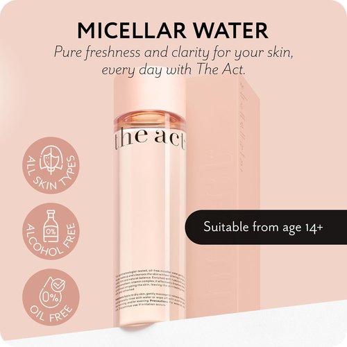 Act Micellar Water Makeup Remover - Gentle, Hydrating & Alcohol-Free Formula for Sensitive Skin | 8.45 fl oz