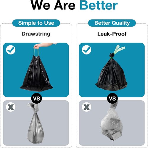 TRIPTIPS Portable Toilet Bags - Leak-Proof 8 Gallon Camping Waste Bags | Ideal for Hiking & Travel