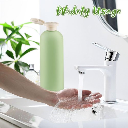 5 Pcs 400ml/13.5oz Squeeze Bottles Plastic Travel Lotion Bottles Refillable Containers with Flip Cap for Toiletries Creams Lotion Shampoo Conditioner