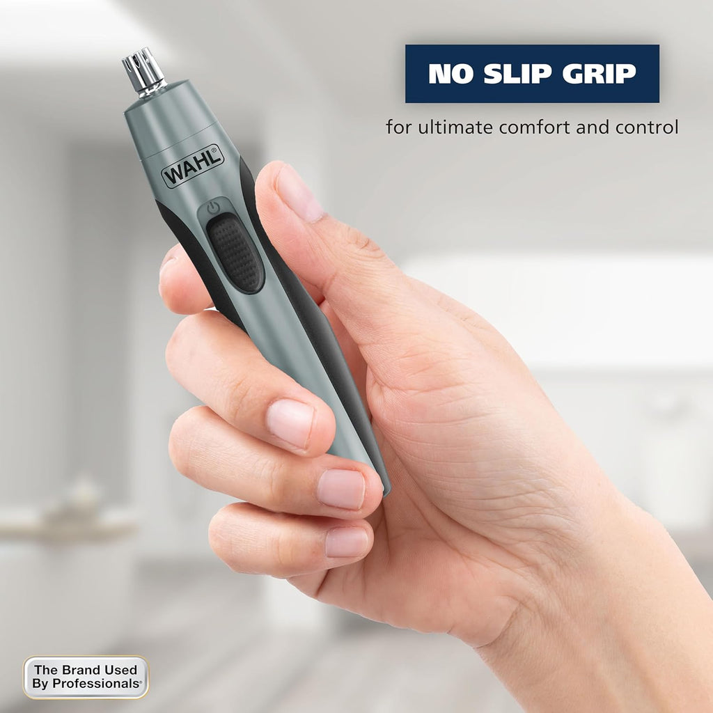 Wahl Precision Ear and Nose Hair Trimmer - Battery Operated, Hygienic Rinseable Blade, Travel-Friendly | Model 3026462