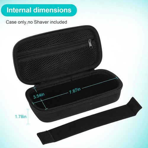 SLODE Hard Travel Case - Philips Norelco OneBlade QP2520/2530/2724/2834 - Durable Carrying Bag (Black)