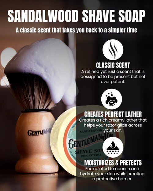 Gentleman Jon Deluxe Vintage Shaving Kit for Men - Men's Shaving Set Gifts, Compact Design, Includes Safety Razor and Brush Stand, Brush, Potassium Alum Block, Soap, Stainless Bowl, Stand & Dopp Kit