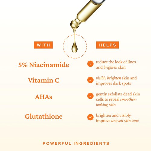 belif Niacinamide 5% & Vitamin C Super Drops Serum – Radiance-Boosting Serum for Uneven Skin Tone with AHA & Glutathione, Redness & Improve Post-Blemish Marks, Korean Skincare, 1.01 fl oz