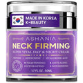 Ashania Korean Neck Firming Cream For Deep Neck Wrinkles, Loose Skin & Neckline Care – Peptide & Adenosine Tightening Cream with Hyaluronic Acid - Made in Korea 1.7 fl oz