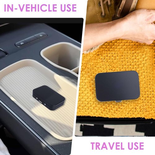 LIGHUFEIC 2Pack Dental Floss Portable Case with Mirror,Refillable Portable Floss Pick Holder Container,Small Floss Dispenser for Travel, Dates,Dinners and Hotels(Black)