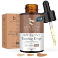 Skiennix Self Tanning Drops for Face - Ultra Dark, Organic & Natural Formula for a Sunless Glow