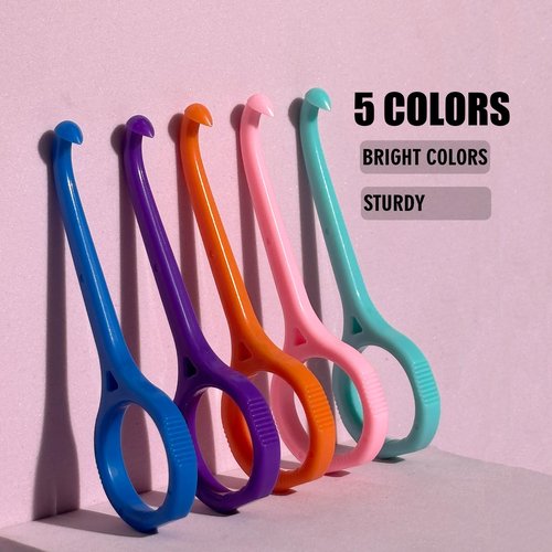 Maoerdental 25PCS Aligner Remover Tool,Clear Aligner Removal Tool for Invisalign,Mix 5 Bright Color Removal Aligner Tooth Hook for Invisible Braces