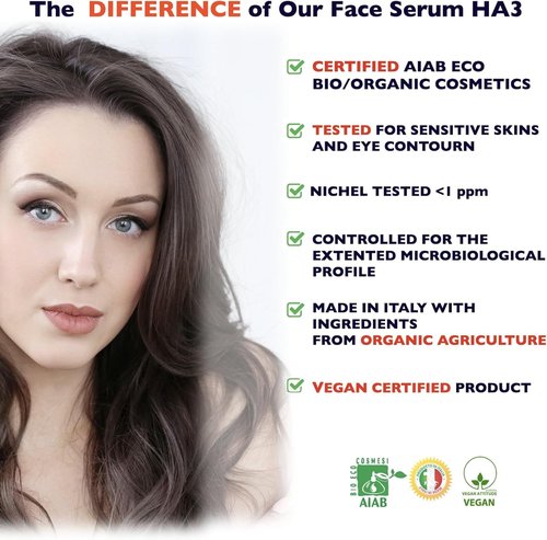 Hyaluronic Acid Serum for Skin – Anti-Aging Moisturizer Face Serum for Brightening, Plumper & Smoother Skin. Non-Greasy, Ultra-Hydrating Niacinamide, B5 & Vitamin C Skin Care Facial Serum, 2 oz
