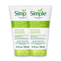 Simple Kind To Skin Moisturizing Face Wash - Facial Cleanser with Vitamin B5 and E - Removes Oil, Dirt, and Other Impurities - Sulfate Free - 2 pc
