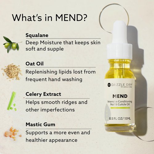 Dazzle Dry Mend Nail Repair Oil, 0.5 oz (15 mL)