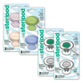 Steripod Clip-On Toothbrush Protector Exclusive Multi Color, 2 Count (Pack of 4)