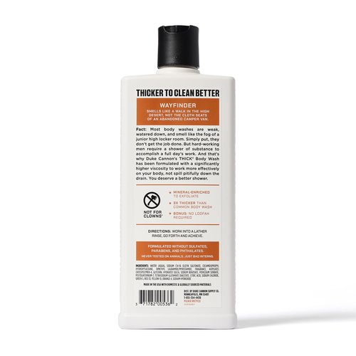 Duke Cannon Supply Co. THICK High-Viscosity Body Wash for Men the Scent Seeker Variety 4 Pack - Premium Ingredients, Plant-Based Thickeners, Superior Lather, Natural Exfoliate, 17.5 Fl Oz (4 Pack)
