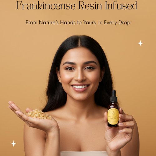 Frankincense Resin Infused Organic Black Seed, Castor & Jojoba Oils for Face Anti-Aging Miracle Facial Moisturizer Cold Pressed Serum Natural Skincare Hydrates Skin Moisturizing Beauty Glow 1 Fl Oz